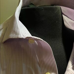 Brooks Brothers Lavender Striped Dress Shirt -regent